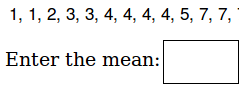 Math Worksheets - Find the Mean
