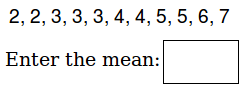 Math Worksheets - Find the Mean