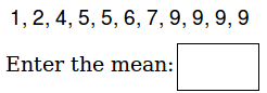 Math Worksheets - Find the Mean