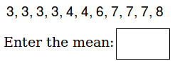 Math Worksheets - Find the Mean