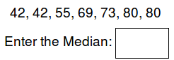 Math Worksheets - Find the Median