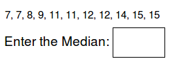 Math Worksheets - Find the Median