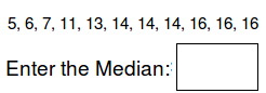 Math Worksheets - Find the Median