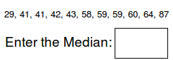 Math Worksheets - Find the Median