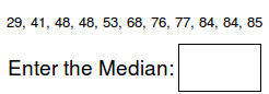 Math Worksheets - Find the Median
